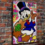 Scrooge McDuck HD Canvas Print Home Decor Paintings Wall Art Pictures