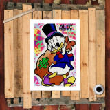 Scrooge McDuck HD Canvas Print Home Decor Paintings Wall Art Pictures