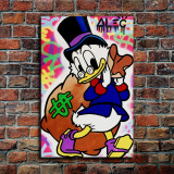 Scrooge McDuck HD Canvas Print Home Decor Paintings Wall Art Pictures