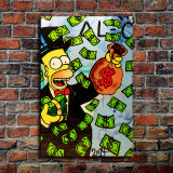 Simpson HD Canvas Print Home Decor Paintings Wall Art Pictures