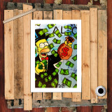 Simpson HD Canvas Print Home Decor Paintings Wall Art Pictures