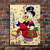 Scrooge McDuck HD Canvas Print Home Decor Paintings Wall Art Pictures