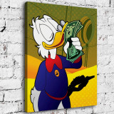 Scrooge McDuck HD Canvas Print Home Decor Paintings Wall Art Pictures