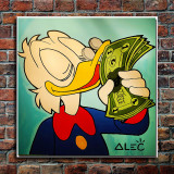 Scrooge McDuck HD Canvas Print Home Decor Paintings Wall Art Pictures