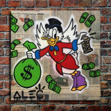 Scrooge McDuck HD Canvas Print Home Decor Paintings Wall Art Pictures