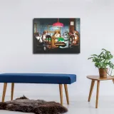 Dog Playing cards HD Canvas Print Home Decor Paintings Wall Art Pictures Christmas Gift