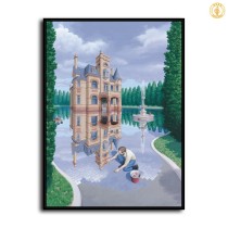 Making Waves by Rob Gonsalves HD Canvas Print Home Decor Paintings Wall Art Pictures - RG100013