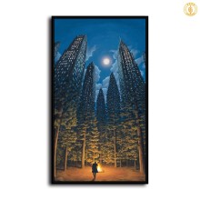 Arboreal Office  By Rob Gonsalves HD Canvas Print Home Decor Paintings Wall Art Pictures-RG100050