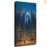 Arboreal Office  By Rob Gonsalves HD Canvas Print Home Decor Paintings Wall Art Pictures-RG100050