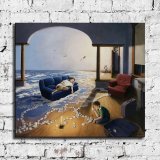 Making Waves by Rob Gonsalves HD Canvas Print Home Decor Paintings Wall Art Pictures - RG100025