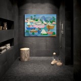 Tarsila do Amaral  Porto I , 1953 HD Canvas Print Home Decor Paintings Wall Art Pictures