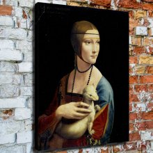 The Lady with an Ermine HD Canvas Print Home Decor Paintings Wall Art Pictures