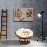 Leonardo caricatures HD Canvas Print Home Decor Paintings Wall Art Pictures