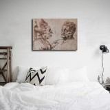 Leonardo caricatures HD Canvas Print Home Decor Paintings Wall Art Pictures