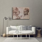 Leonardo caricatures HD Canvas Print Home Decor Paintings Wall Art Pictures