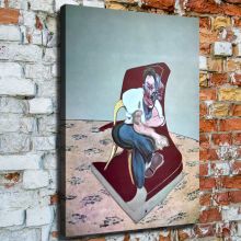 Francis Bacon, Three Studies for Portrait of Lucian Freud, 1966 HD Canvas Print Home Decor Paintings Wall Art Pictures
