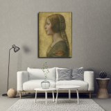 Profile of a Young Fiancee HD Canvas Print Home Decor Paintings Wall Art Pictures