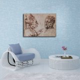 Leonardo caricatures HD Canvas Print Home Decor Paintings Wall Art Pictures