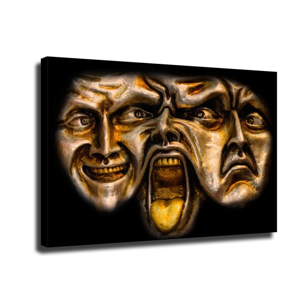 Mascaras Del Ego HD Canvas Print Home Decor Paintings Wall Art Pictures