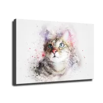 Cat Art HD Canvas Print Home Decor Paintings Wall Art Pictures