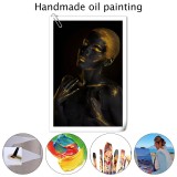 Gold body painting African Art HD Canvas Print Home Decor Paintings Wall Art Pictures