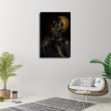 Gold body painting African Art HD Canvas Print Home Decor Paintings Wall Art Pictures