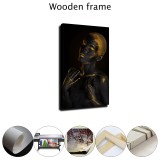 Gold body painting African Art HD Canvas Print Home Decor Paintings Wall Art Pictures