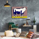 Bull gigapixel art HD Canvas Print Home Decor Paintings Wall Art Pictures