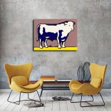 Bull gigapixel art HD Canvas Print Home Decor Paintings Wall Art Pictures