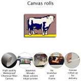 Bull gigapixel art HD Canvas Print Home Decor Paintings Wall Art Pictures