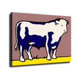 Bull gigapixel art HD Canvas Print Home Decor Paintings Wall Art Pictures