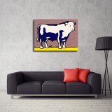 Bull gigapixel art HD Canvas Print Home Decor Paintings Wall Art Pictures