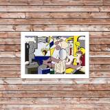 Figures with sunset HD Canvas Print Home Decor Paintings Wall Art Pictures