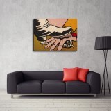 Roy Lichtenstein offset litho, Foot and Hand, 1964  HD Canvas Print Home Decor Paintings Wall Art Pictures