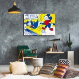 Roy Lichtenstein Look Mickey HD Canvas Print Home Decor Paintings Wall Art Pictures