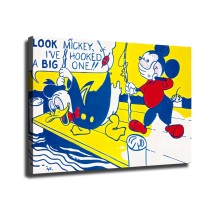Roy Lichtenstein Look Mickey HD Canvas Print Home Decor Paintings Wall Art Pictures
