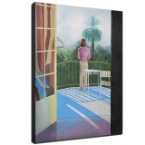 Lovers on the Eve of breakup Back, David Hockney Hockney  On the Terrace  Art HD Canvas Print Home Decor Paintings Wall Art Pictures