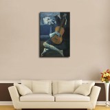 The Old Guitarist  by Pablo Picasso Art HD Canvas Print Home Decor Paintings Wall Art Pictures