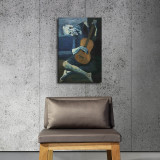 The Old Guitarist  by Pablo Picasso Art HD Canvas Print Home Decor Paintings Wall Art Pictures