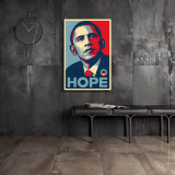 Obama Hope   2008 Dnc Campaign Poster Art HD Canvas Print Home Decor Paintings Wall Art Pictures