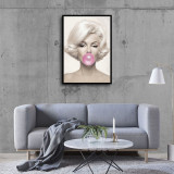 Women Painting Marilyn Monroe HD Canvas Print Home Decor Paintings Wall Art Pictures