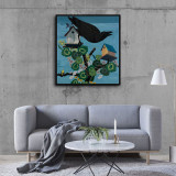 The black bird HD Canvas Print Home Decor Paintings Wall Art Pictures