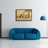 Copy A famous painting in a bowler hat HD Canvas Print Home Decor Paintings Wall Art Pictures