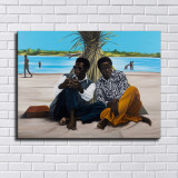 Two black men posters HD Canvas Print Home Decor Paintings Wall Art Pictures