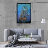 Dragonfly sailboat Art HD Canvas Print Home Decor Paintings Wall Art Pictures