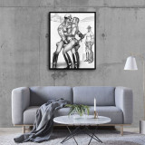 Gay, faggotry figure Art HD Canvas Print Home Decor Paintings Wall Art Pictures