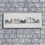 The dogs are in line  HD Canvas Print Home Decor Paintings Wall Art Pictures