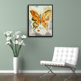 Butterflies, fish, women Art HD Canvas Print Home Decor Paintings Wall Art Pictures