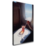 On the plane drinks HD Canvas Print Home Decor Paintings Wall Art Pictures