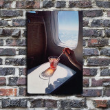 On the plane drinks HD Canvas Print Home Decor Paintings Wall Art Pictures